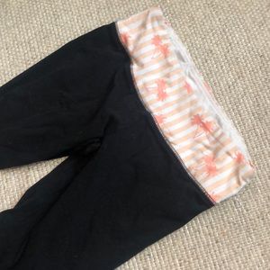 Cropped palm tree leggings